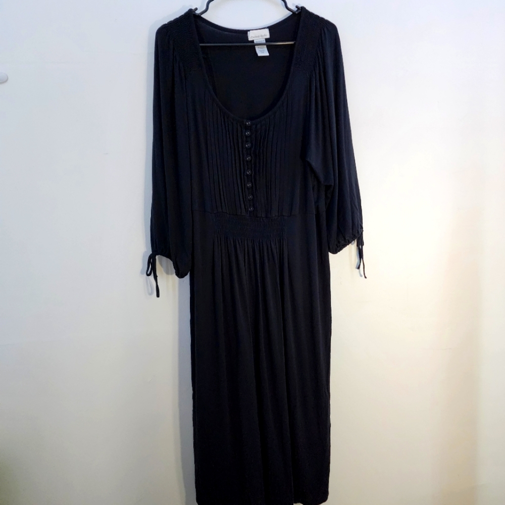 Chelsea Studio Elegant Black Women's Dress 16w
